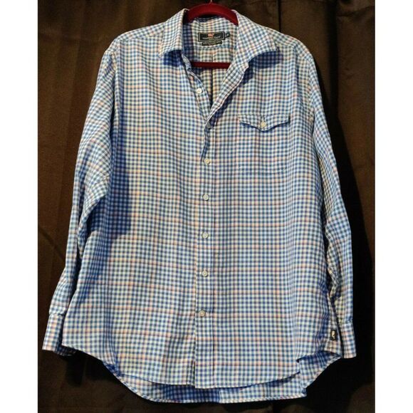 Vineyard Vines Mens Slim Fit Crosby Shirt Button Down‎ Long Sleeve Plaid Size XL - Picture 1 of 12